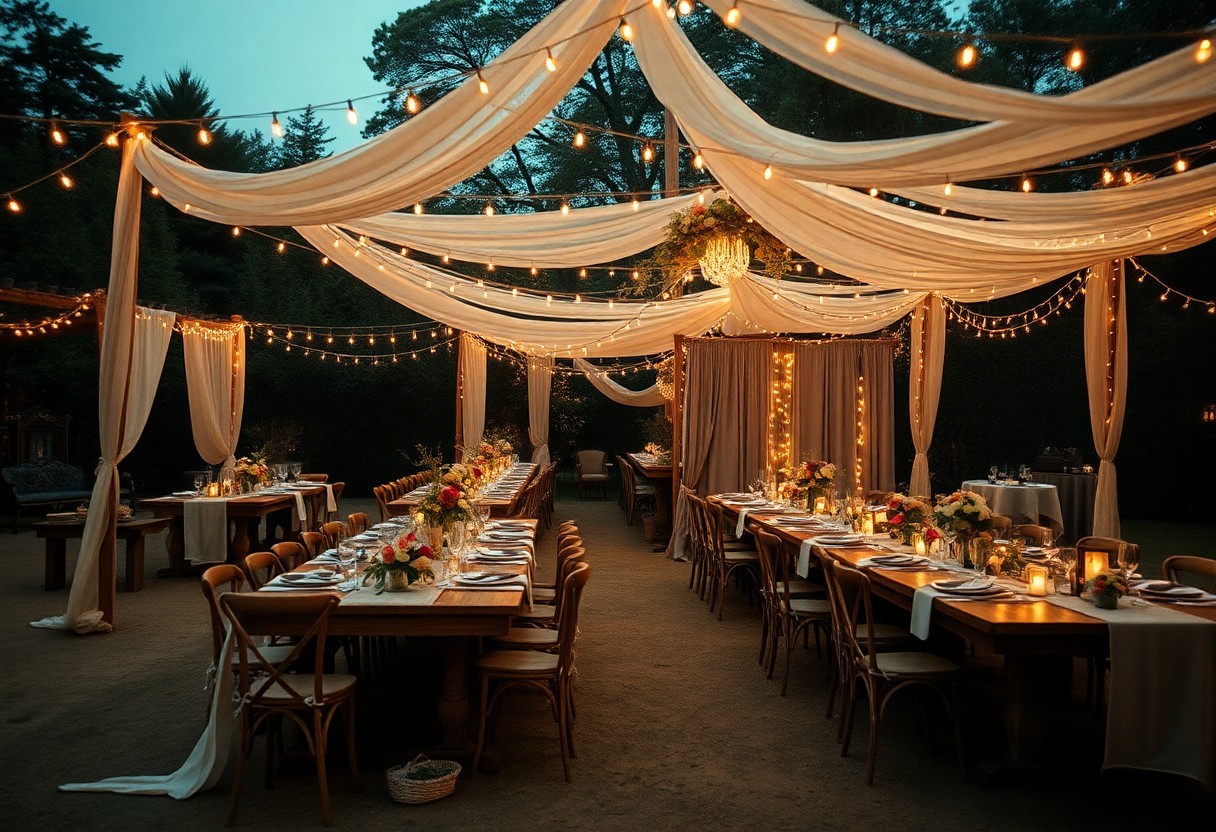creer une decoration de mariage boheme chic kpg