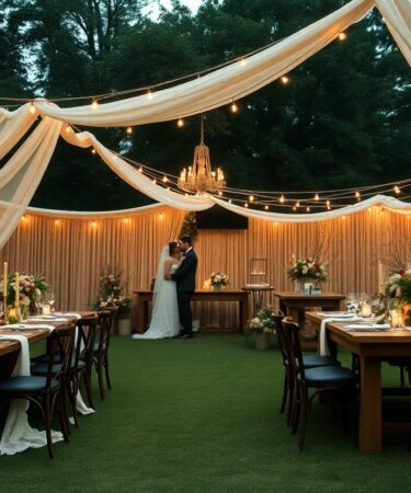 creer une decoration de mariage boheme chic krv