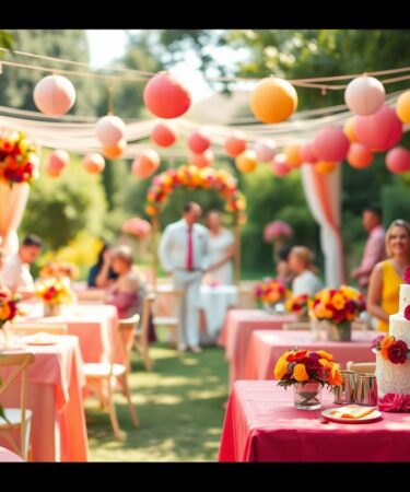 creer une decoration de mariage joyeuse ddf