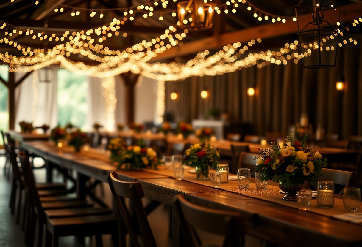 decoration de mariage rustique et chaleureuse mly