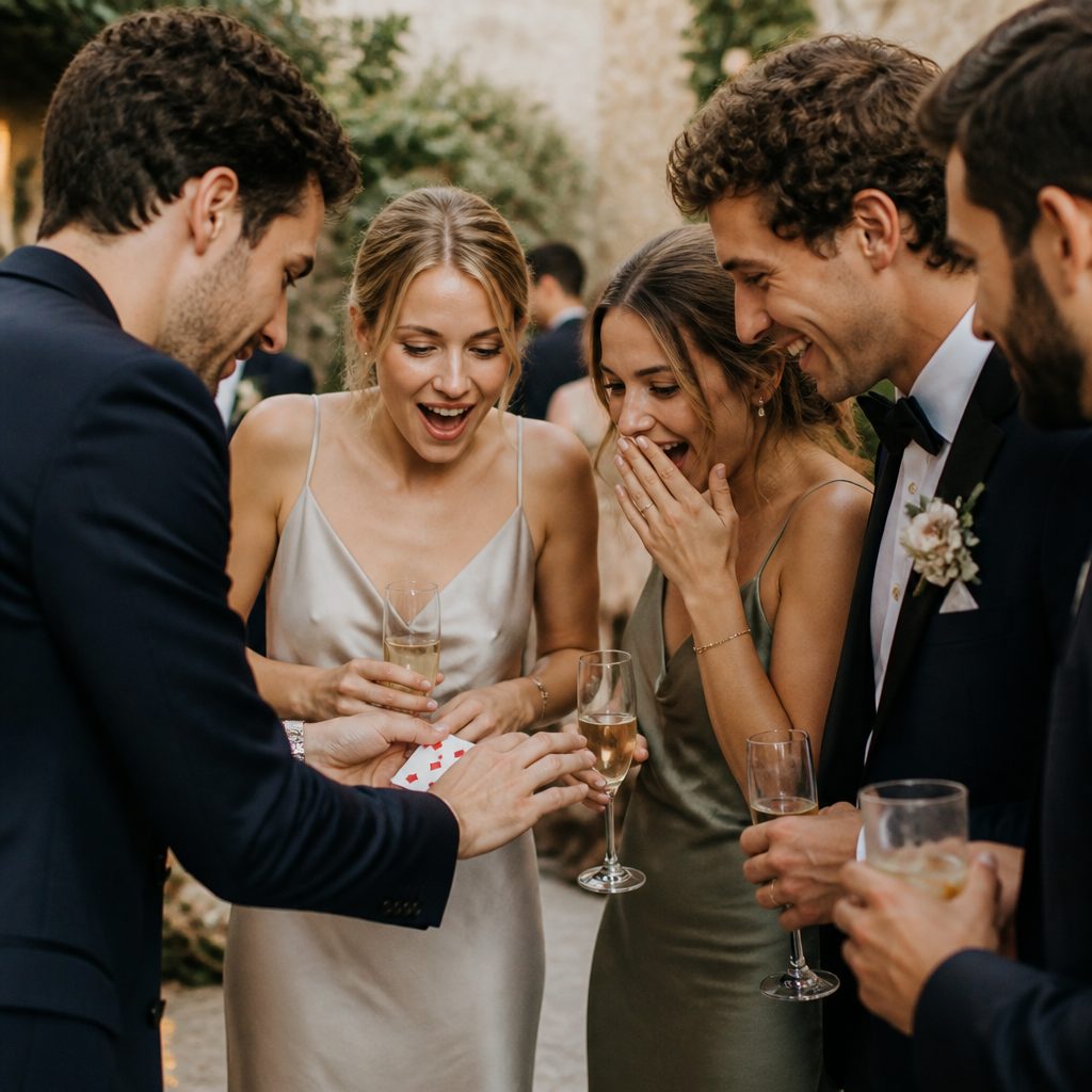 magie close up au cocktail pourquoi cela fonctionne si bien lors d un mariage 1