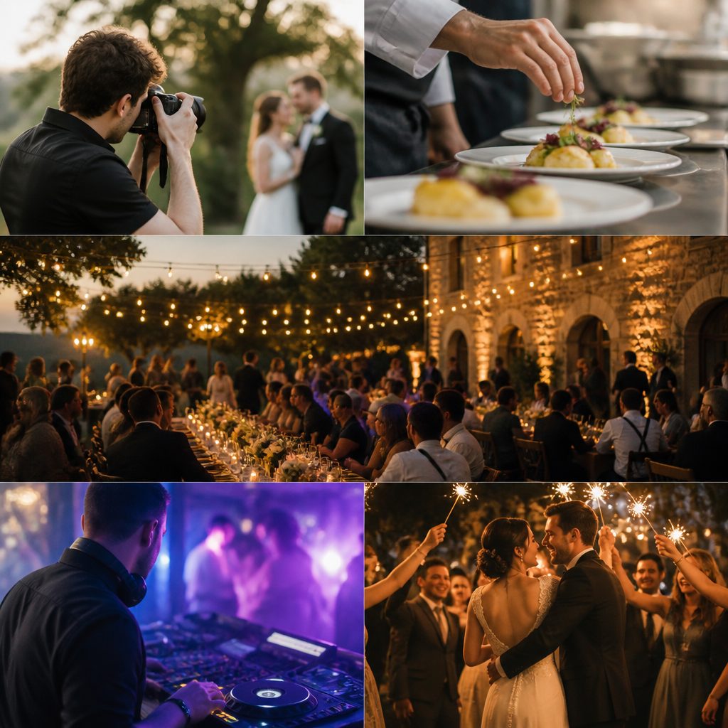 Photographe, traiteur, DJ et animation : comment coordonner les prestataires du jour J ? photographe traiteur dj et animation comment coordonner les prestataires du jour j 1